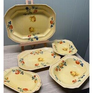 1930s American Limoges Co Sebring Ohio Golden Glow China